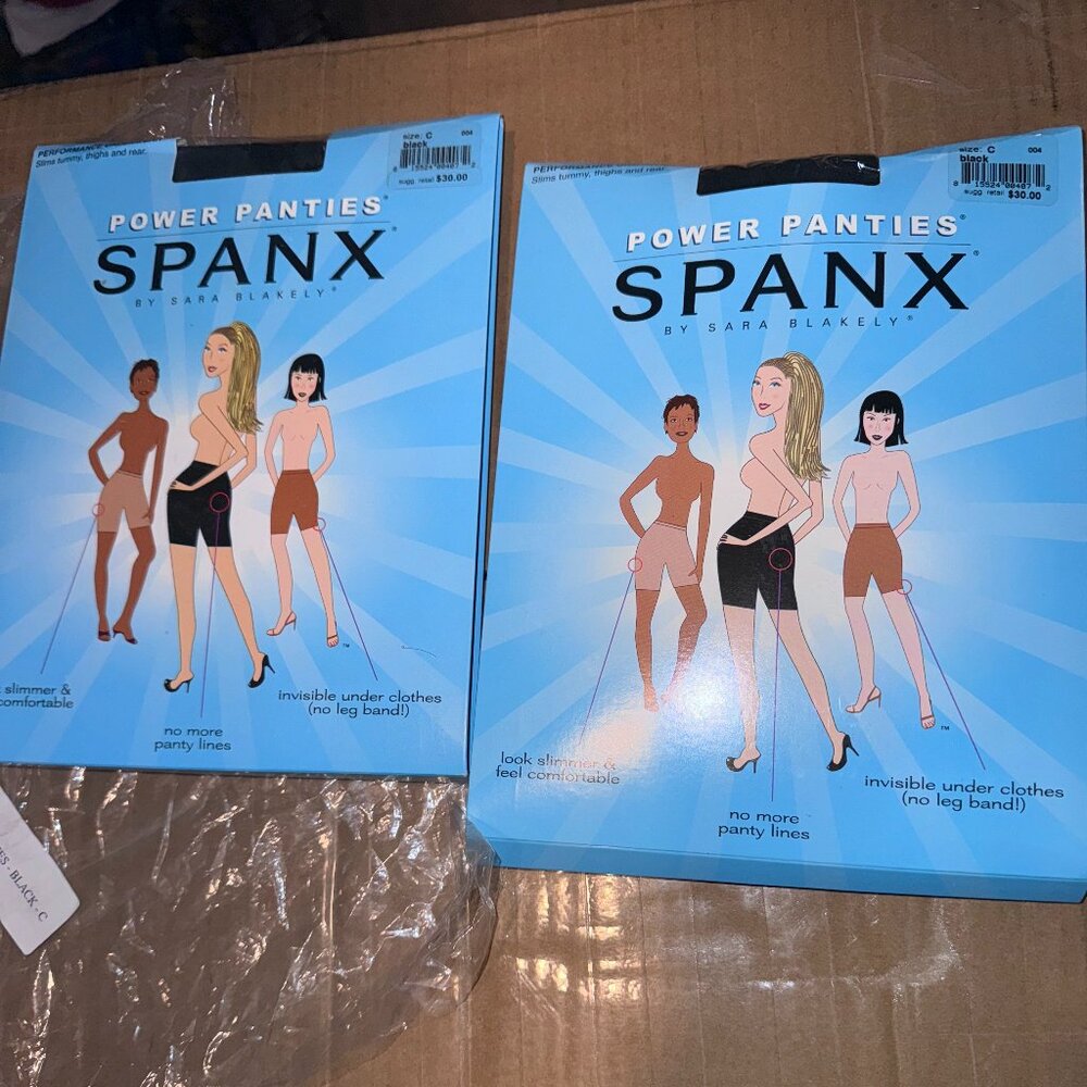SPANX - Power Panties - Black - Size C - 2pcs - 22924C